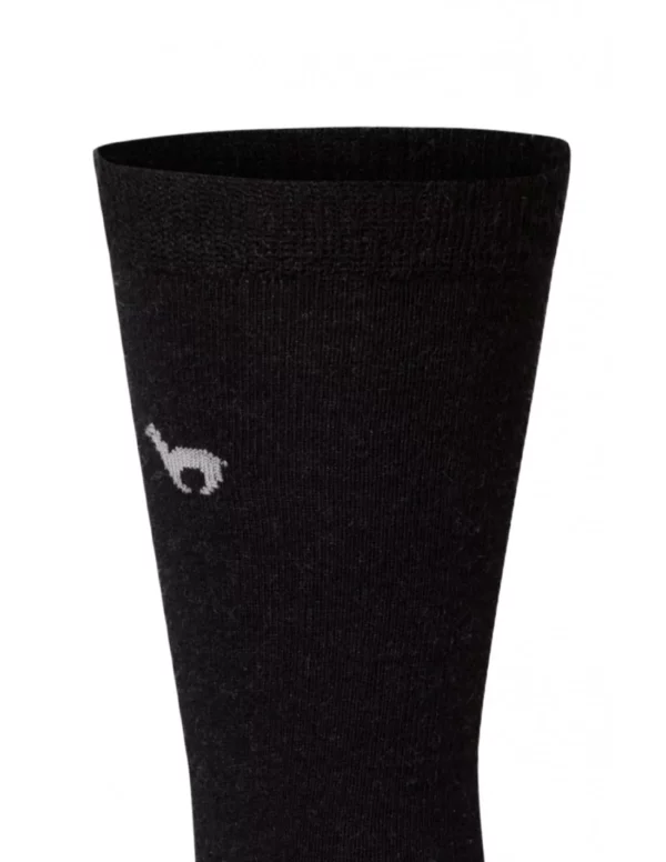 Premium Business Socken schwarz Alpaka Wolle