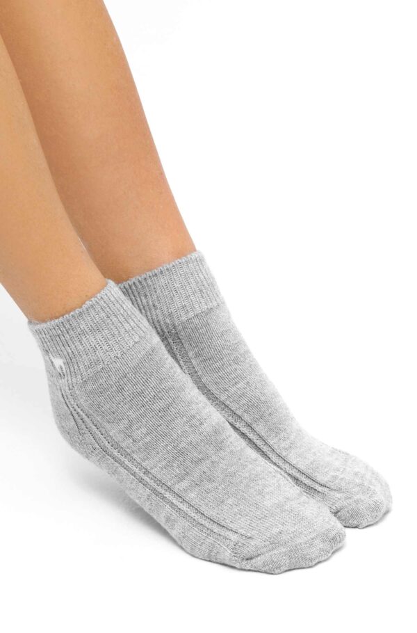 Socken kurz grau