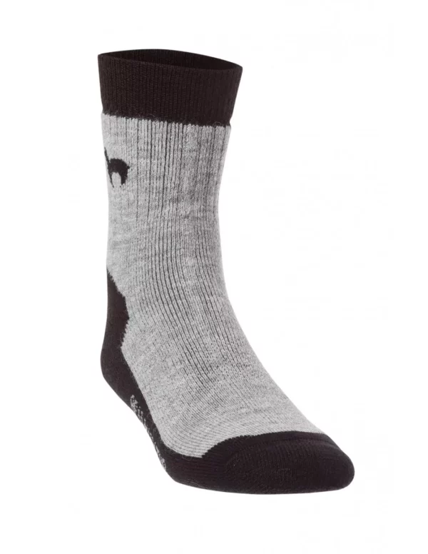 Trekkingsocken grau schwarz