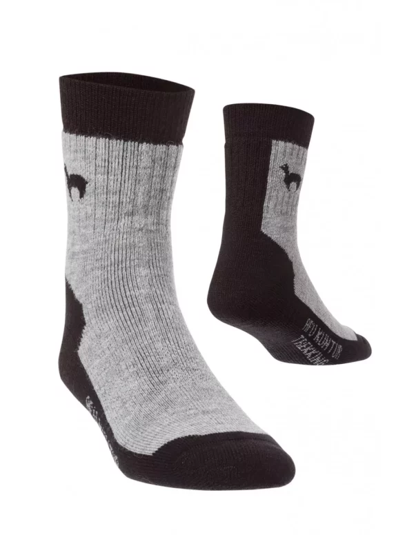 Trekkingsocken grau schwarz Damen und Herren