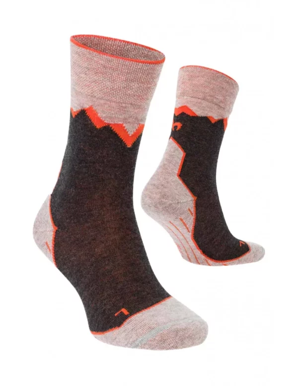 Wandersocken orange Damen und Herren