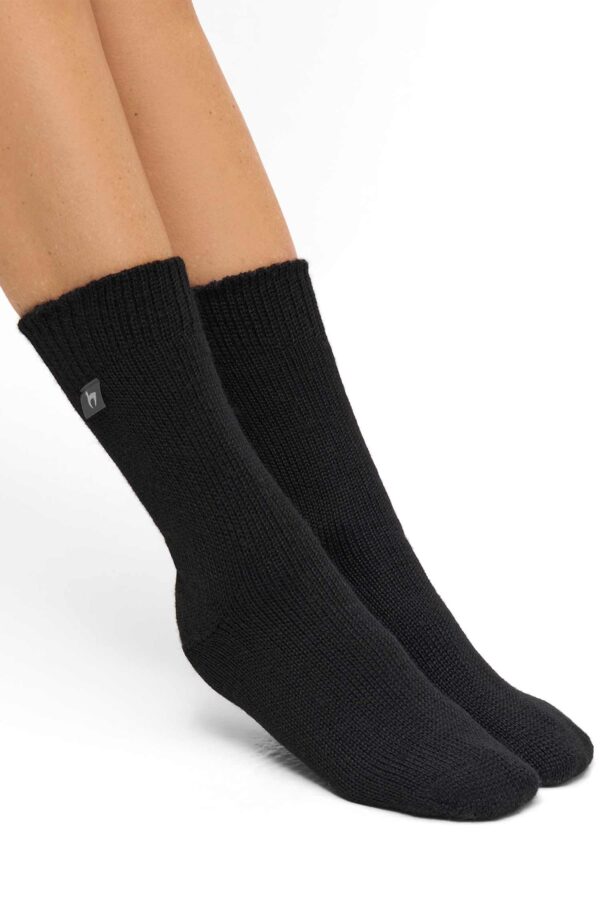 Wendesocken schwarz Alpaka