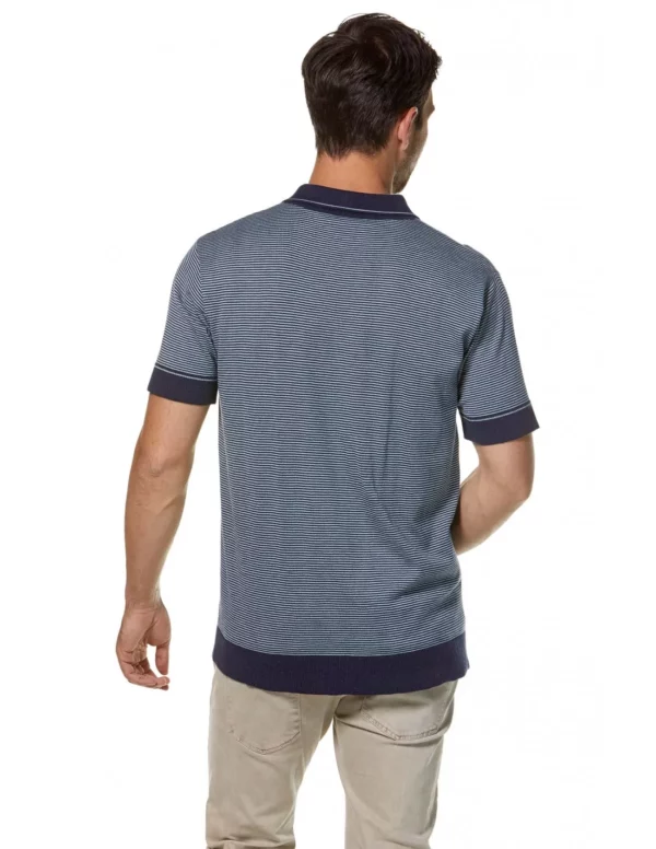 Poloshirt blau marine look