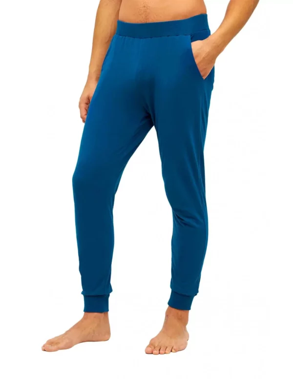 Pyjamahose Herren blau