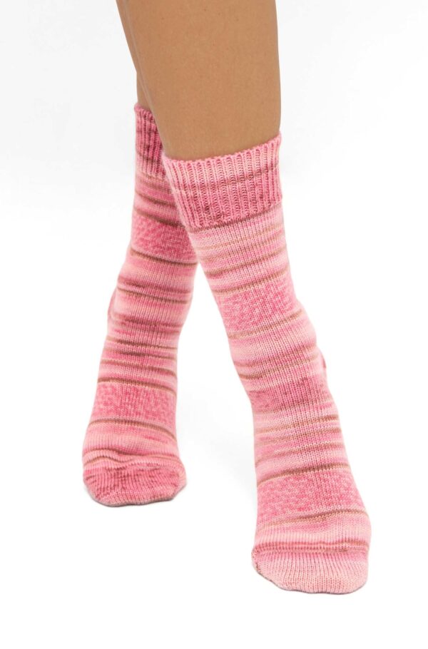 Kuschelsocken koralle Alpaka