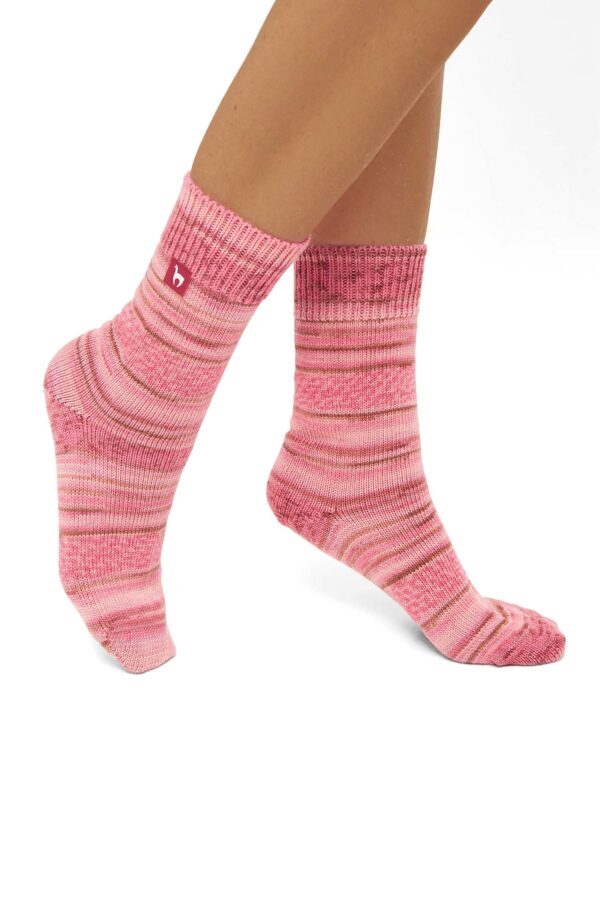 Kuschelsocken koralle Damen
