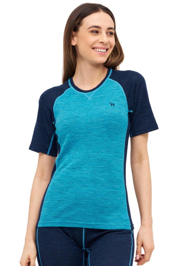 Thermoshirt Damen blau