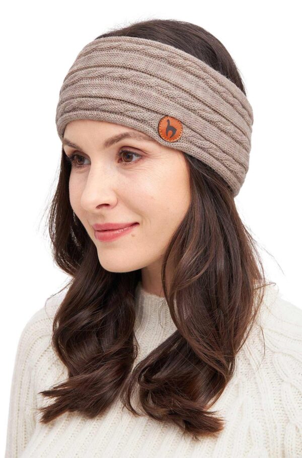 Alpaka Stirnband sand warm