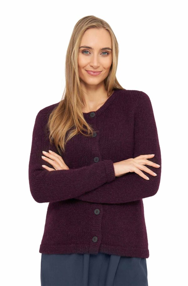 Alpaka Strickjacke