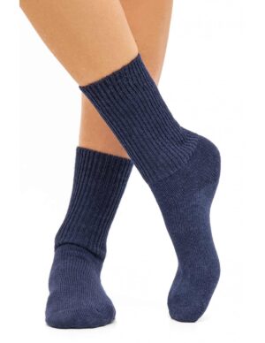 Alpakasocken blau