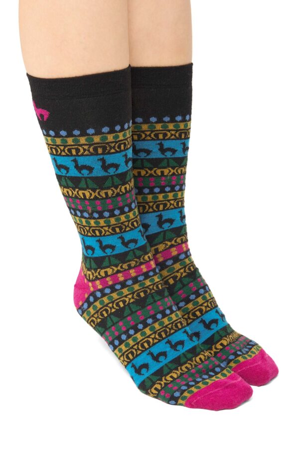 Bunte Alpakasocken Damen und Herren