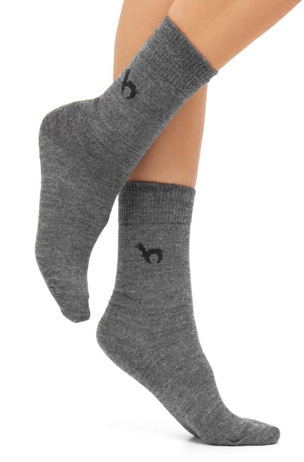 Business Socken grau Alpaka