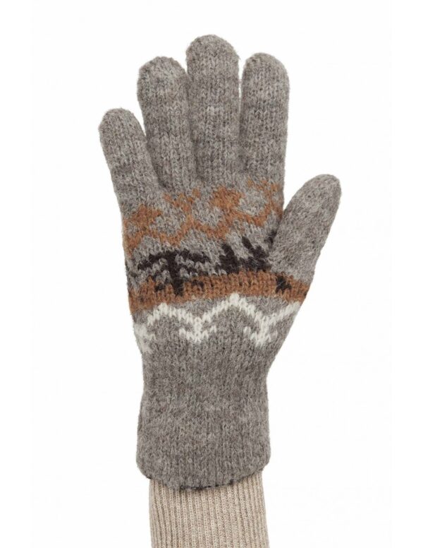 Fingerhandschuhe grau
