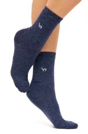 Premium Alpakasocken blau