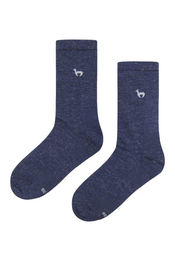 Premium Alpakasocken blau für Damen und Herren