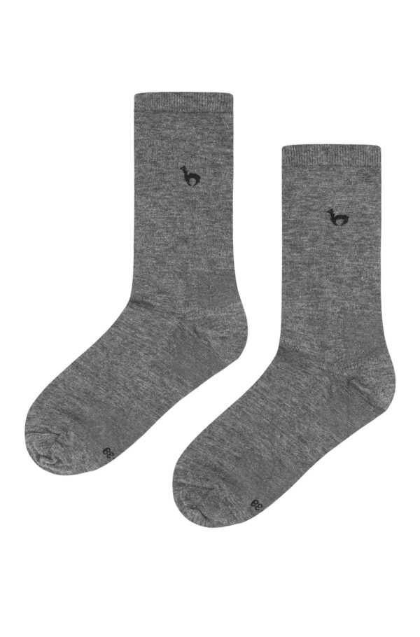 Premium Alpakasocken grau für Damen und Herren