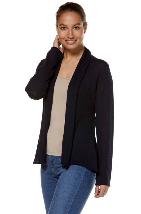 Schalkragen Strickjacke