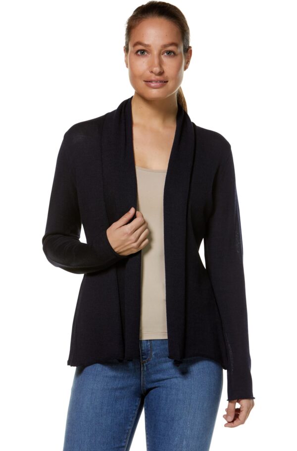 Schalkragen Strickjacke Alpaka