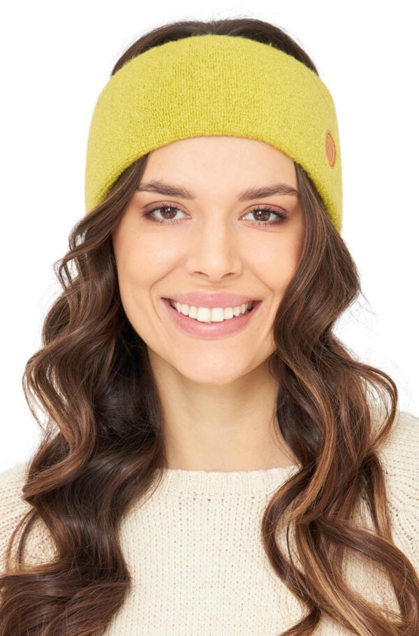 Stretch Stirnband lemon Alpaka