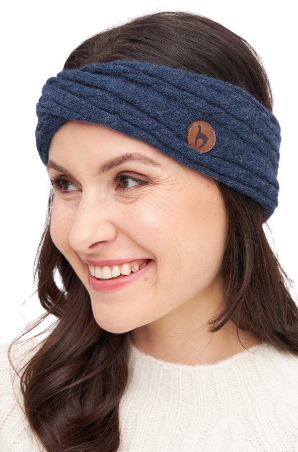 Twist Stirnband blau Damen