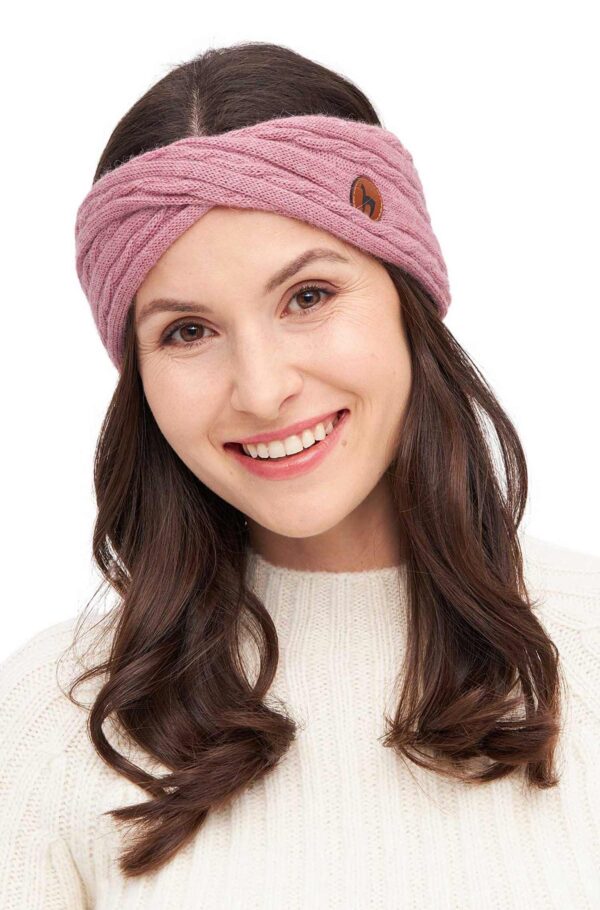 Twist Stirnband rosa Damen