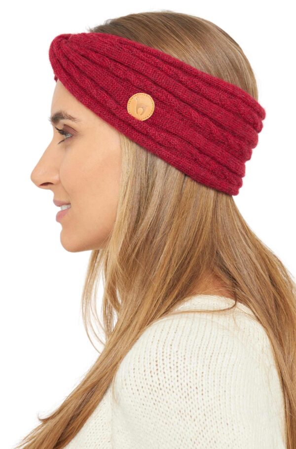 Twist Stirnband rot Alpaka