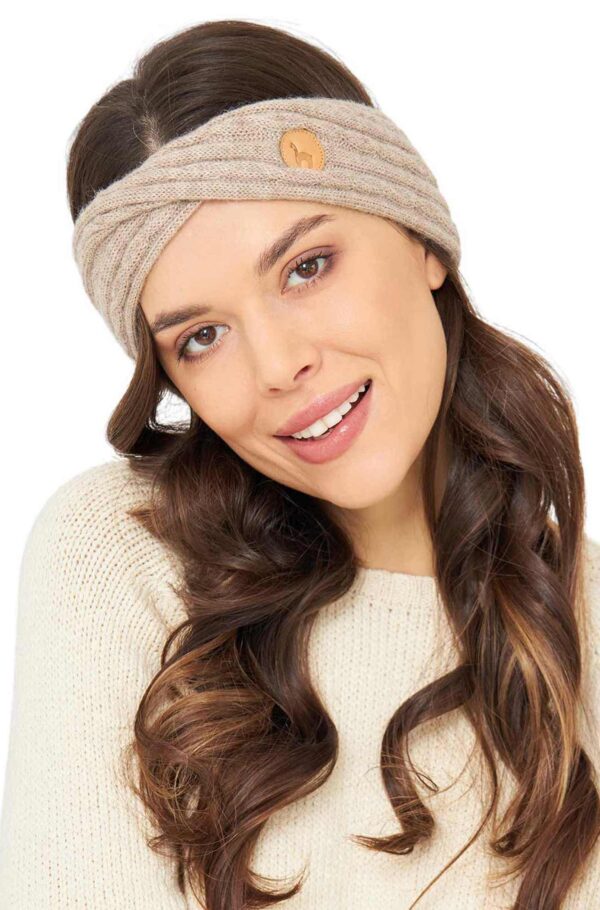 Twist Stirnband sand Damen