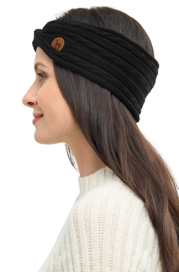 Twist Stirnband schwarz Damen