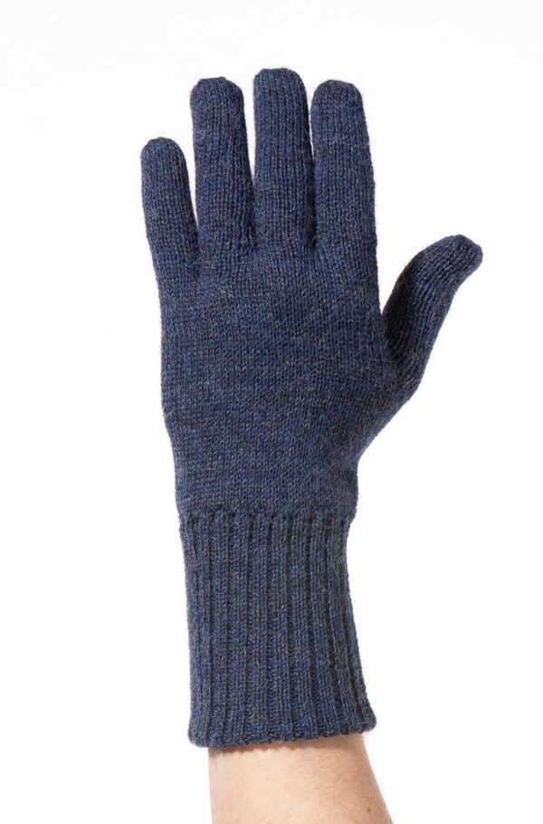 Wendehandschuhe blau Alpaka