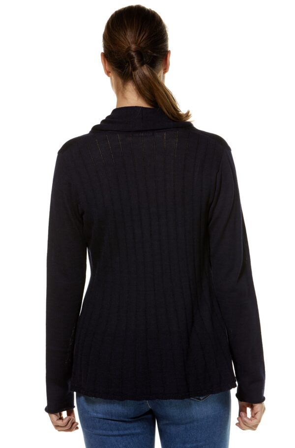 elegante Strickjacke mit Schalkragen