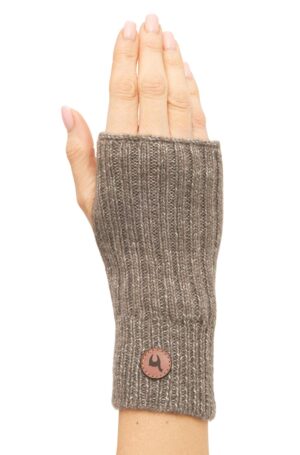 Alpaka Pulswärmer taupe