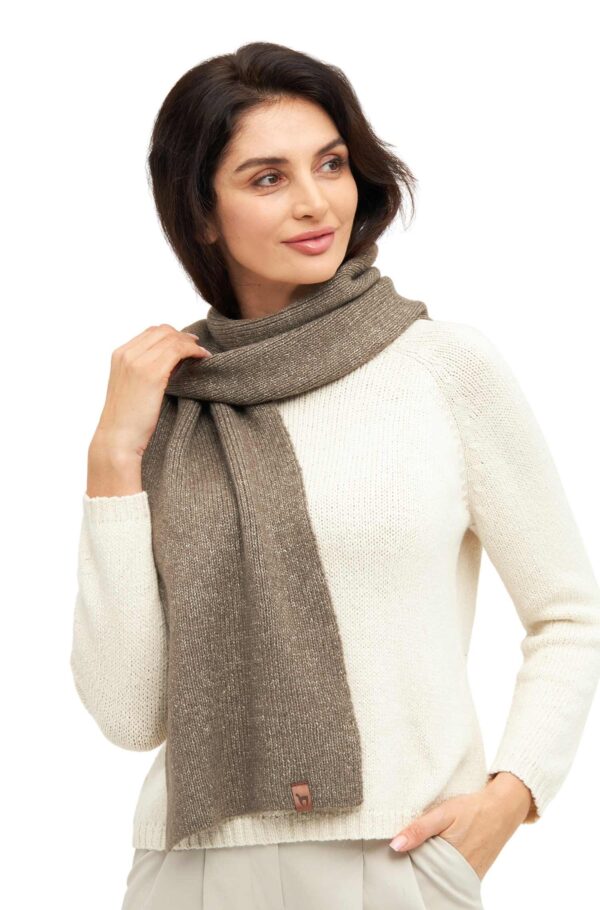 Alpaka Schal taupe Damen