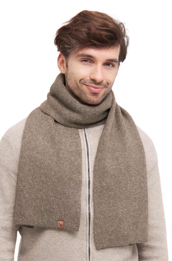Alpaka Schal taupe Herren