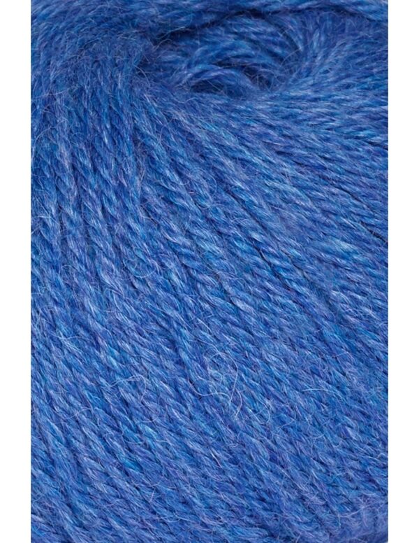 Alpaka Strickwolle blau regular