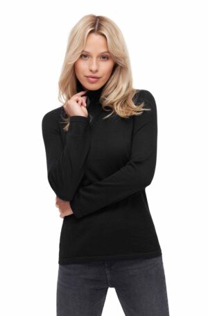 Damen Seide Rollkragenpullover