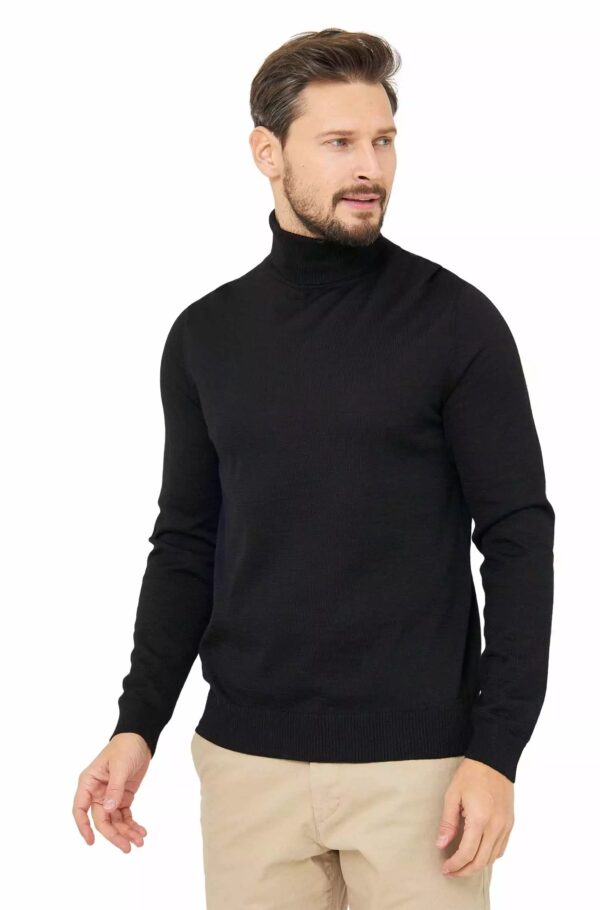 Seide Rollkragenpullover Alpaka