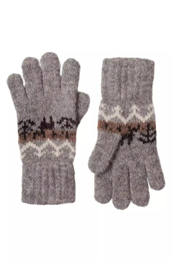 Alpaka Kinderhandschuhe grau