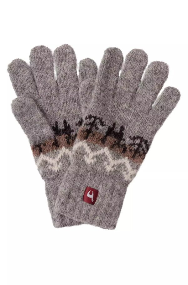 Alpaka Kinderhandschuhe grau ab vier