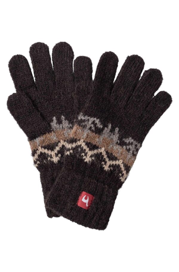 Alpaka Kinderhandschuhe schwarz Kleinkinder