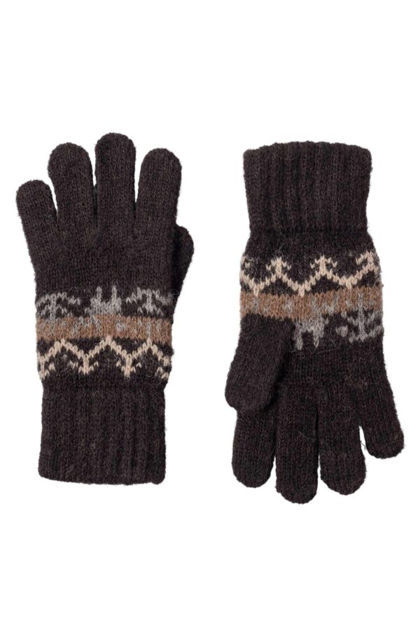 Alpaka Kinderhandschuhe schwarz ab vier