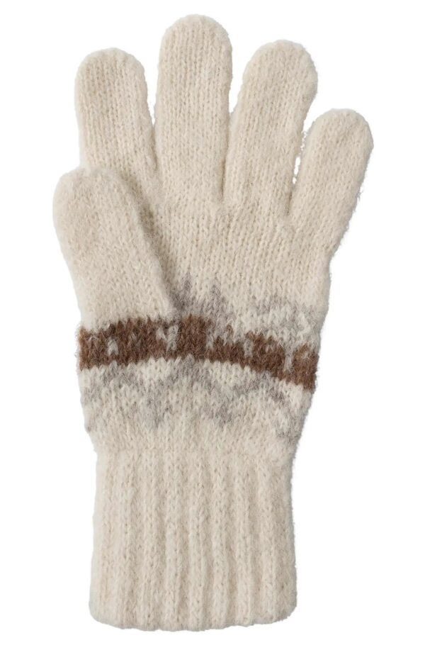 Alpaka Kinderhandschuhe weiß Mädchen
