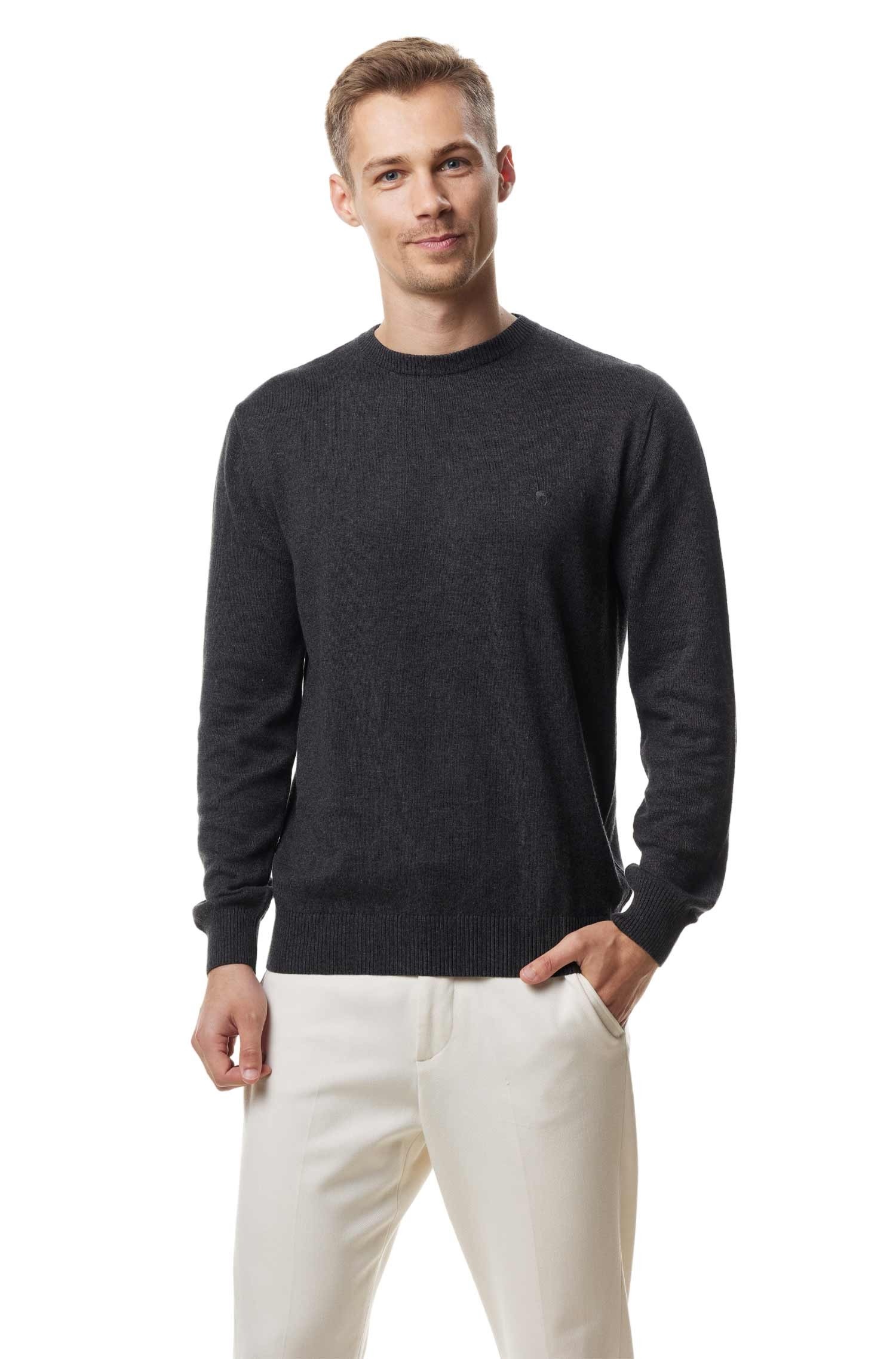 Alpaka Pullover Herren anthrazit