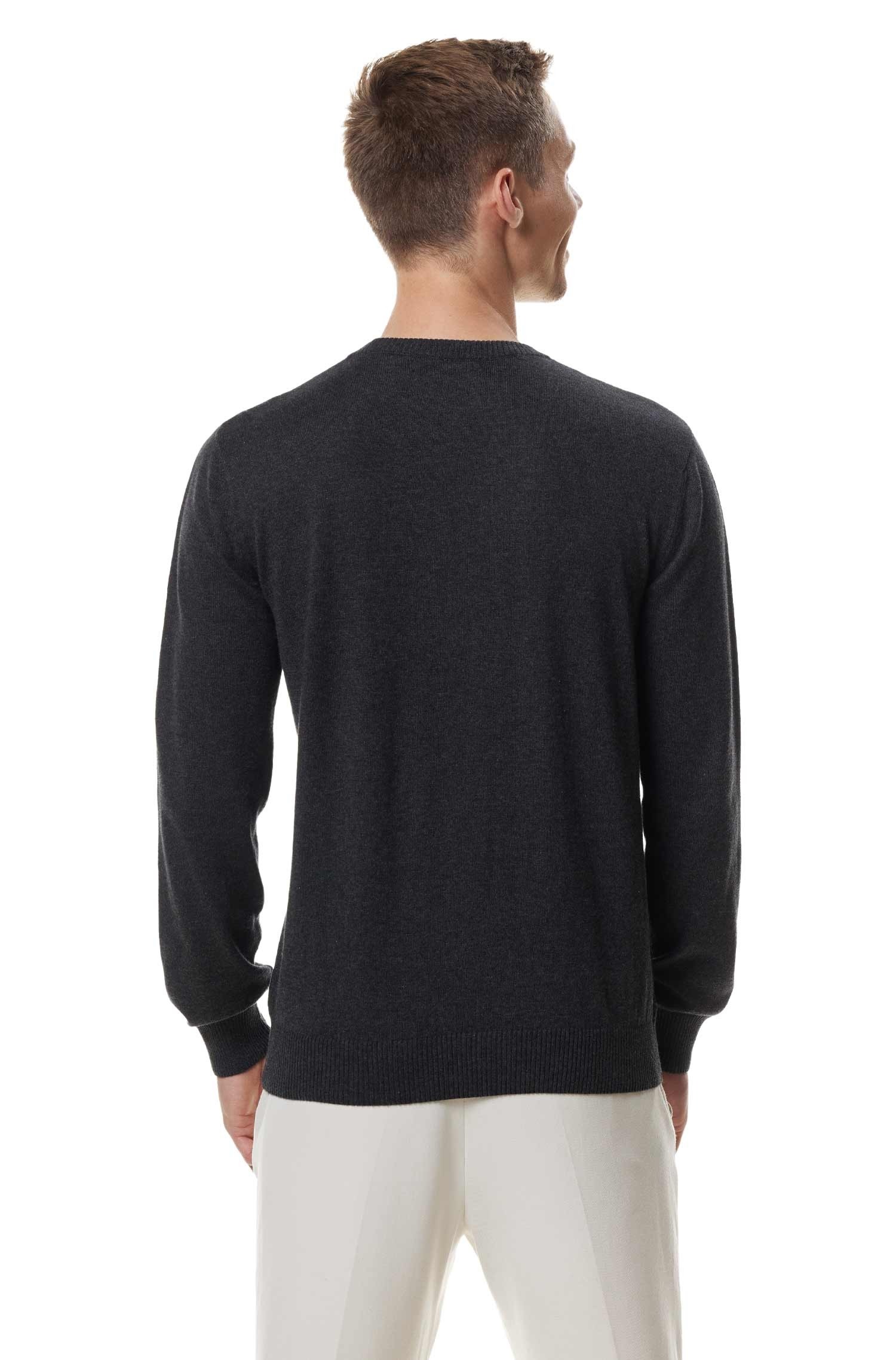 Alpaka Pullover anthrazit Herren