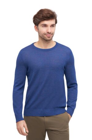 Alpaka Pullover blau