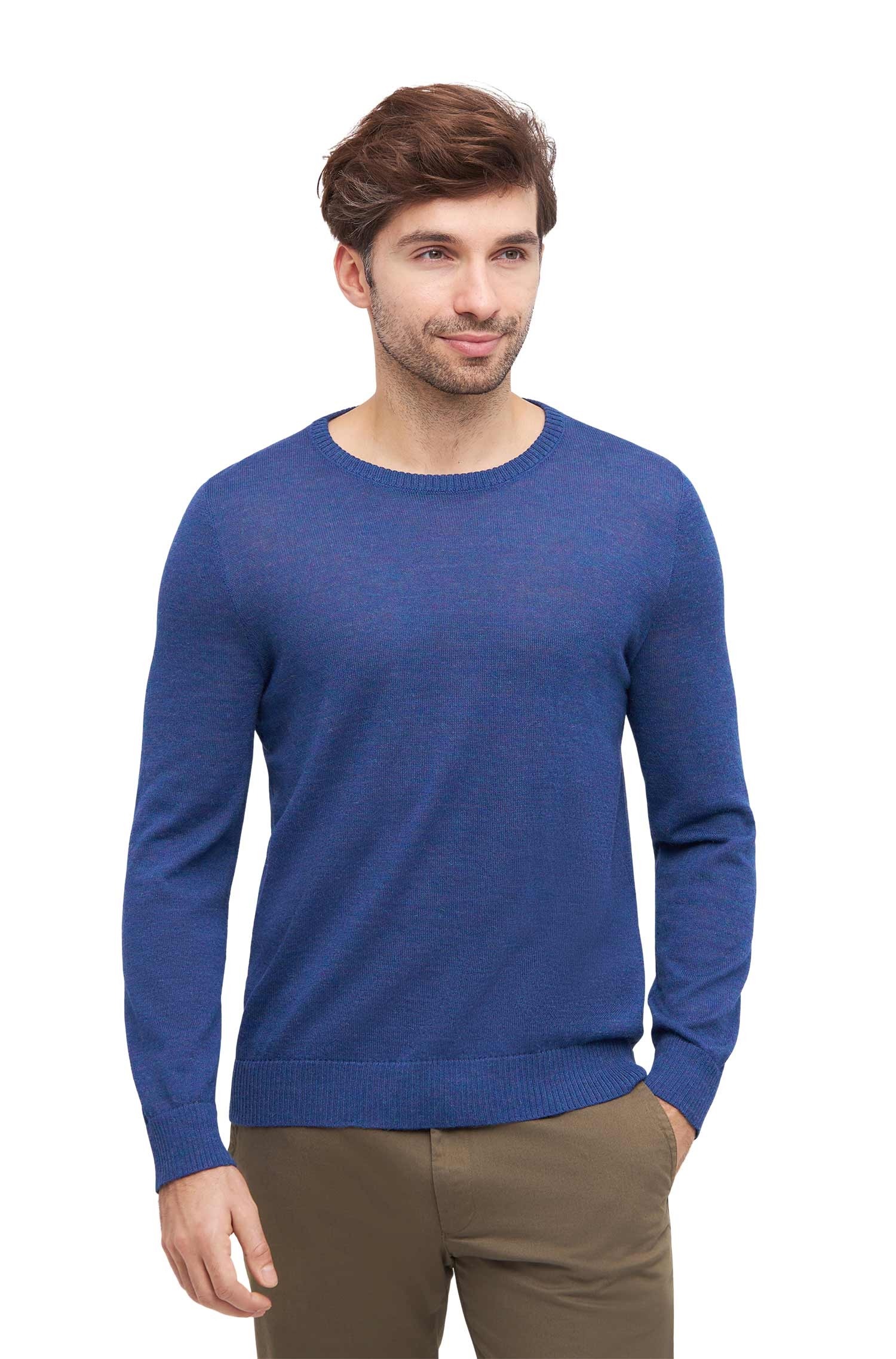 Alpaka Pullover blau