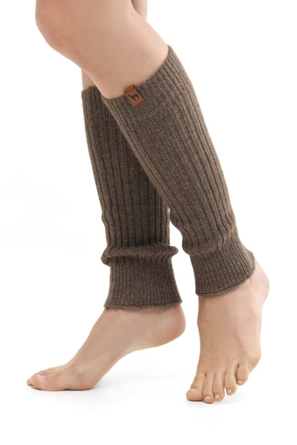 warme Beinstulpen taupe