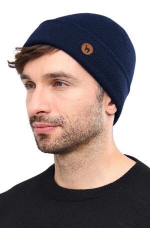 Alpaka Haube blau