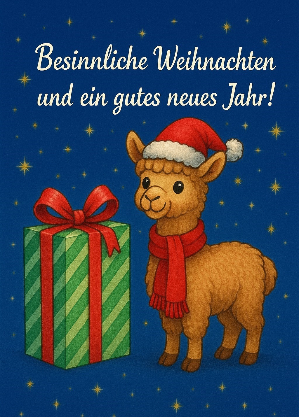 Weihnachtsgutschein Alpakasocken Shop
