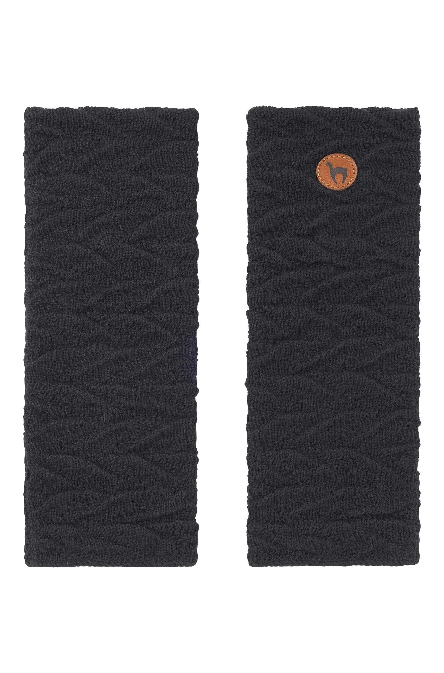 warme und weiche Pulswärmer schwarz