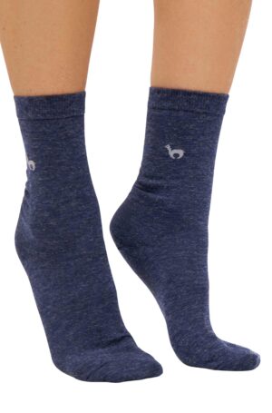 Alpaka Business Socken blau